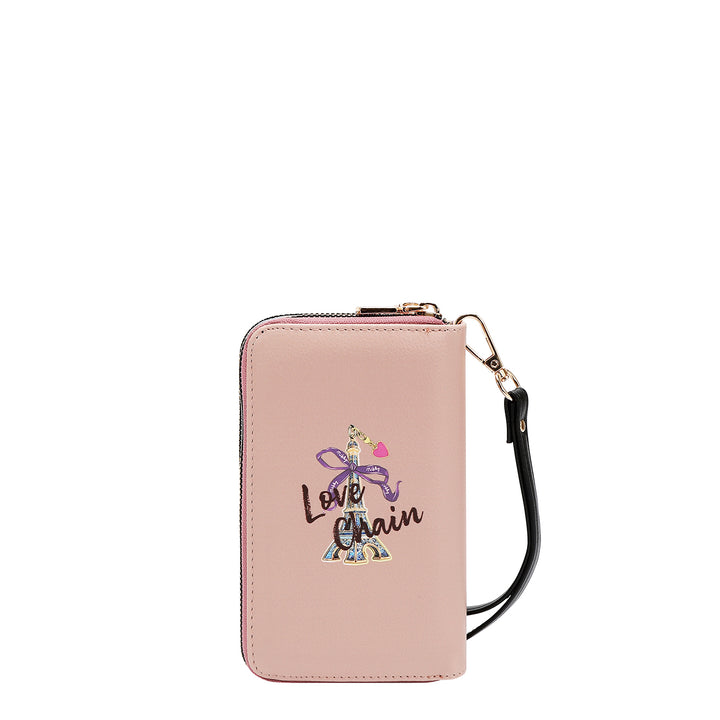 DOUBLE ZIP WRISTLET WALLET