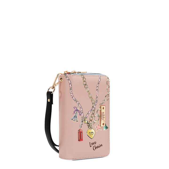 DOUBLE ZIP WRISTLET WALLET