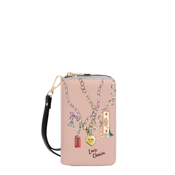 DOUBLE ZIP WRISTLET WALLET