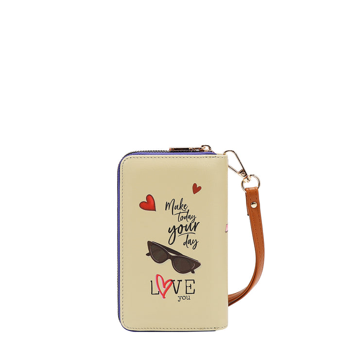 DOUBLE ZIP WRISTLET WALLET