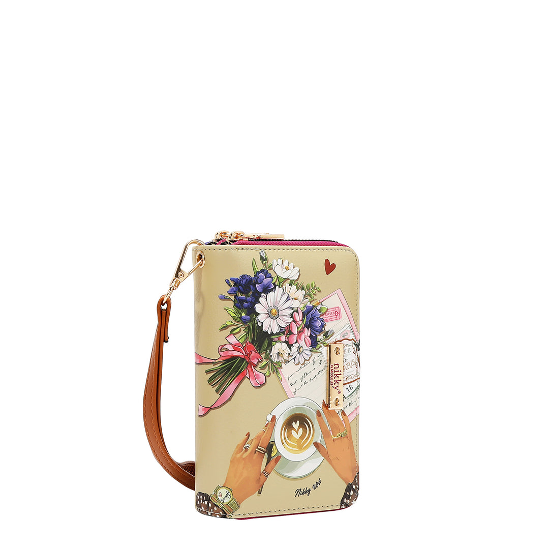 DOUBLE ZIP WRISTLET WALLET