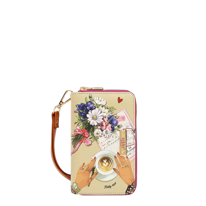 DOUBLE ZIP WRISTLET WALLET