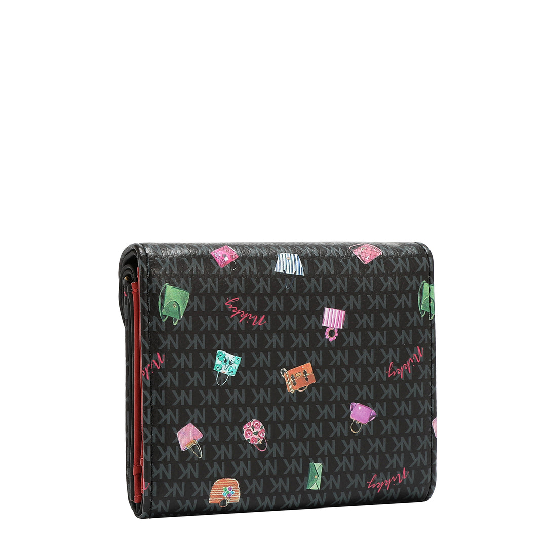 DOUBLE FLAP COMPACT WALLET