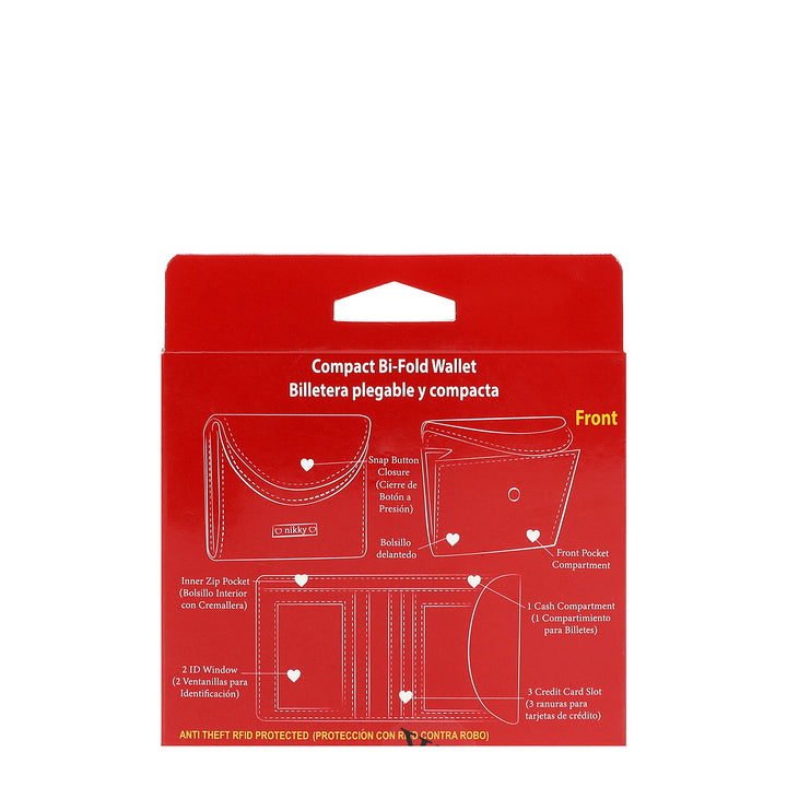 DOUBLE FLAP COMPACT WALLET