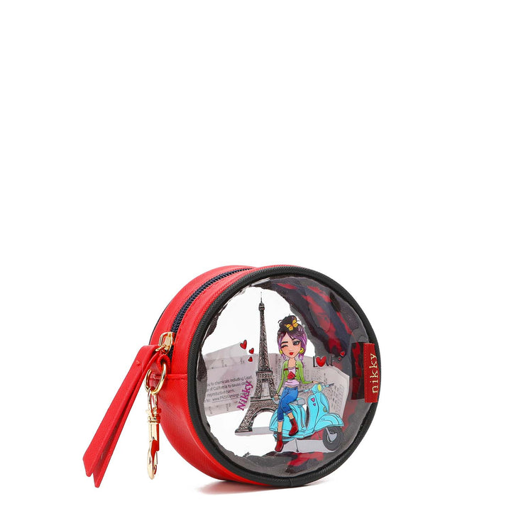NIKKY ROUND CLEAR COSMETIC POUCH