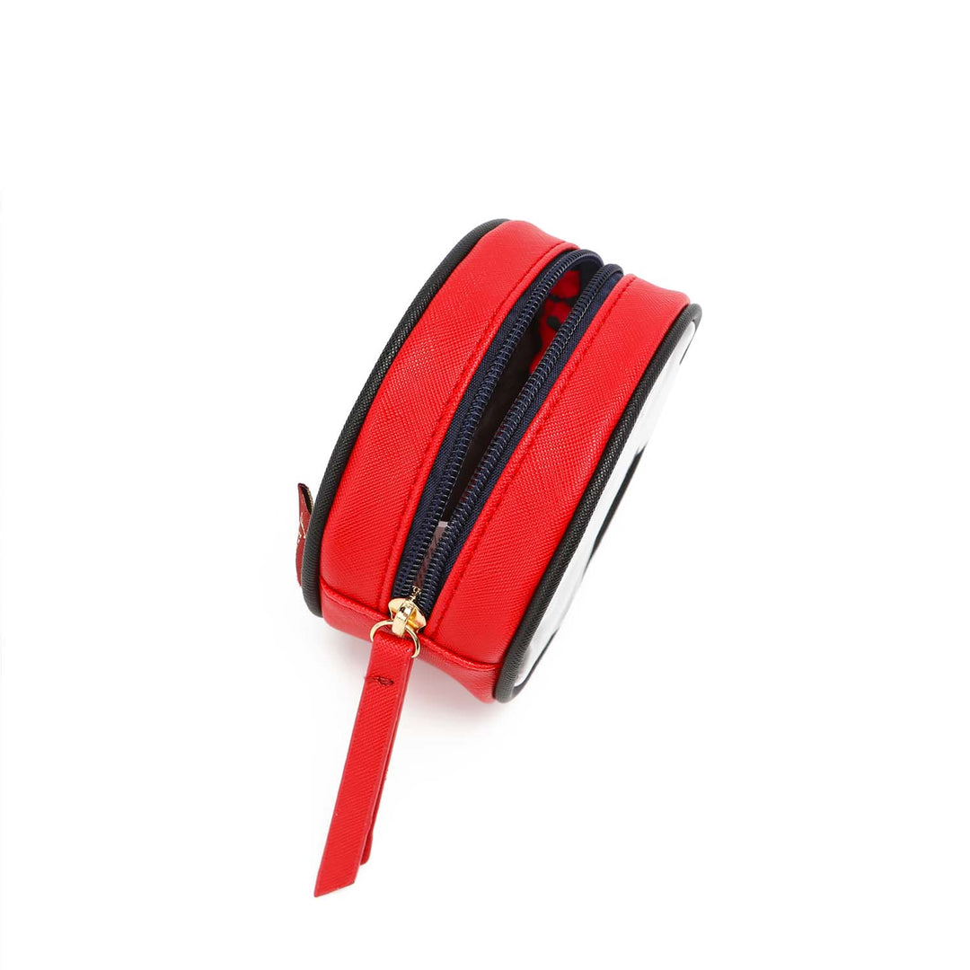 NIKKY ROUND CLEAR COSMETIC POUCH