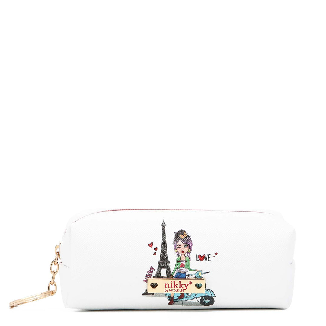 SMALL RECTANGULAR COIN PURSE WITH KEY RING